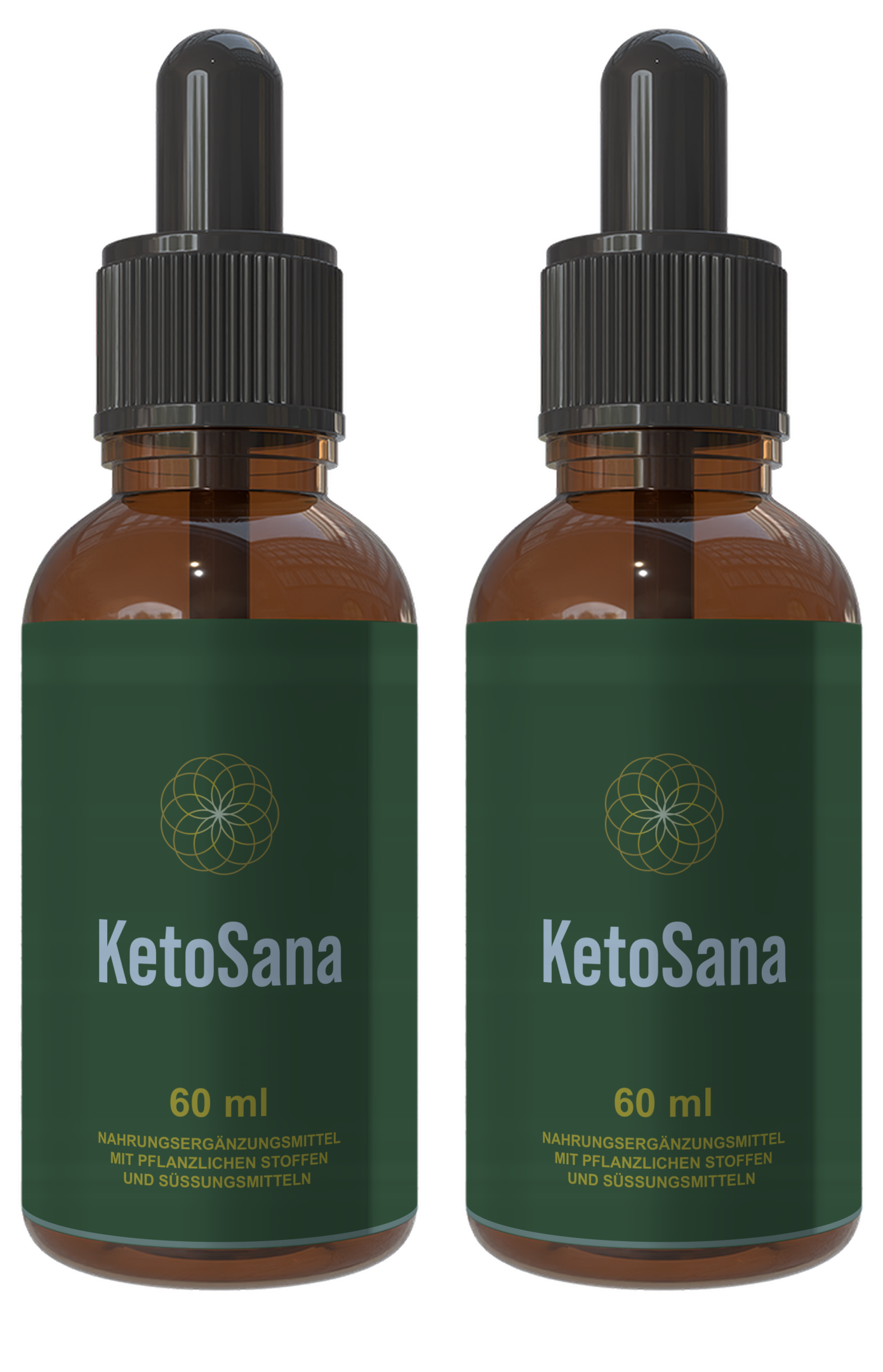 KetoSana Tropfen – 2er-Angebot, dargestellt mit 60-ml-Flaschen